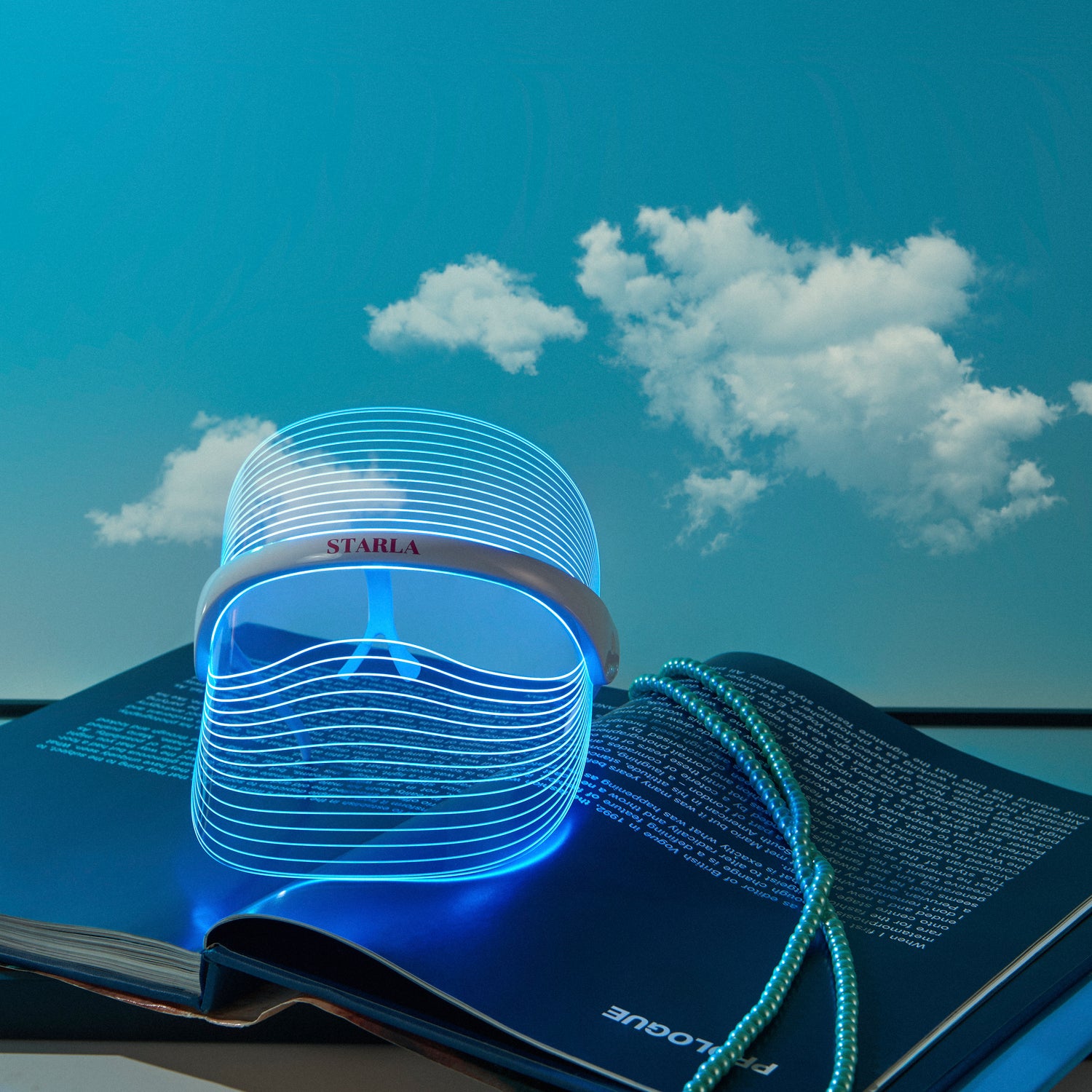 Clear Blue Light Therapy Face Mask